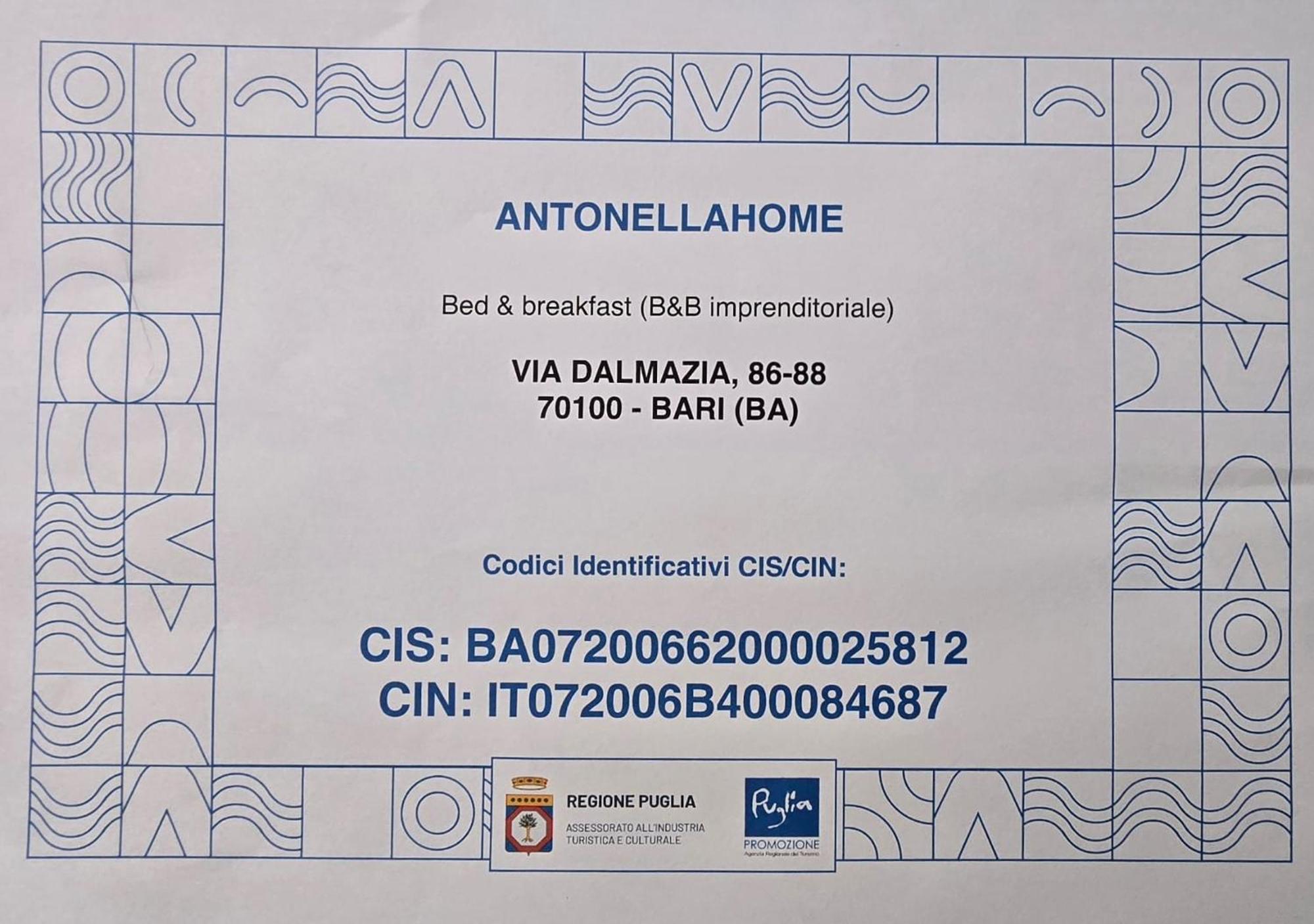 Antonella Home B&B Bari Eksteriør bilde